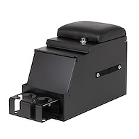 033-01 Deluxe Stereo/Center Console, Black, 10 in. Wide
