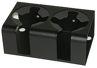034-01 Cup Holder, Dual, Black