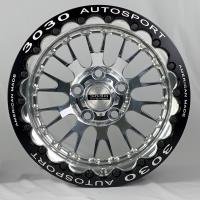 Legend Double-Beadlock Wheel, Size: 15x9", Bolt Pattern: 5x4.5", Backspace: 4" [Polished]