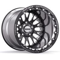 Legend Single-Beadlock Wheel, Size: 15x15", Bolt Pattern: 5x5", Backspace: 4.500" [Black/Polished]
