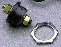 Brass Thru-Panel Battery Connector Fits 1-1/4" Hole