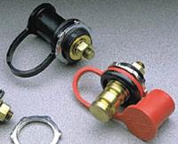 Brass Remote Battery Jumper Terminals 2/pkg (1 red, 1 black)
