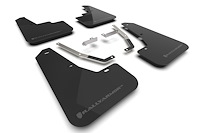 MF106URBLKGR Mud Flap Kit Fits Select Subaru Crosstrek Lift/AT - Grey Logo