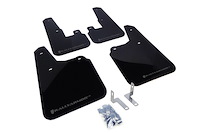 MF16URBLKGRY Mud Flap Kit for 2010-2014 Subaru Outback 2.5i, 3.6R - Grey Logo