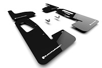 MF18URBLKWH Mud Flap Kit for 2022 Rivian R1T - White Logo