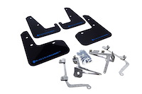 MF19URBLKBL Mud Flap Kit for 2011-2014 Subaru STI Sedan / 2011-2014 Subaru WRX Sedan - Blue Logo