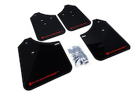 MF1URBLKRD Mud Flap Kit for 2002-2007 Subaru Impreza WRX/STI / 2002-2007 Subaru Impreza RS/2.5i - Red Logo