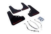 MF25URBLKRD Mud Flap Kit for 2012-2019 Fiat Fiat 500 Abarth, 500T, Sport - Red Logo