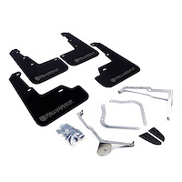 MF32URBLKGRX Mud Flap Kit for 2015-2019 Subaru WRX Sedan / 2015-2019 Subaru STI Sedan - Altered Font Grey Logo