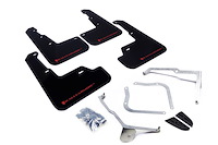 MF32URBLKRD Mud Flap Kit for 2015-2019 Subaru WRX Sedan / 2015-2019 Subaru STI Sedan - Red Logo