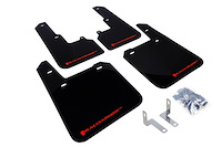 MF36URBLKRD Mud Flap Kit for 2015-2019 Subaru Outback 2.5i, 2.5i Premium, 2.5i Limited, 3.6R Limited - Red Logo