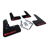MF47URBLKRDX Mud Flap Kit for 2017-2020 Honda Civic Type R - Altered Font Red Logo