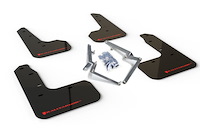MF51URBLKRD Mud Flap Kit for 2017-2020 Honda Civic Hatchback - Red Logo