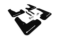 MF59URBLKWH Mud Flap Kit Fits Select Hyundai Elantra Elantra GT N-line, i30 N - White Logo