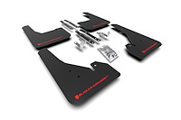 MF67URBLKRD Mud Flap Kit for 2020 Toyota Corolla Hatchback Black Mud Flap/Red Logo - Red Logo