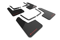 MF73URBLKRD Mud Flap Kit Fits Select Ford Raptor - Red Logo