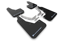 MF87URBLKPBL Mud Flap Kit for 2022 Hyundai Ioniq 5  - Light Blue Logo