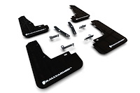 MF91URBLKWH Mud Flap Kit Fits Select KIA EV6 - White Logo