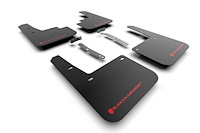 MF93URBLKRD Mud Flap Kit for   2022 Hyundai Kona N Line  - Red Logo