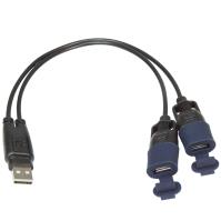 USB Y-Splitter Cable
