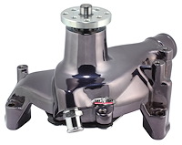SuperCool Water Pump Black Chrome 1969-93 Small Block Chevy
