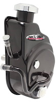 Saginaw Power Steering Pump GM Light Truck w/Hydro-Boost Power Brakes - Press-Fit Shaft - Stealth Black