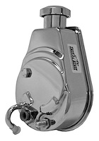 Saginaw Power Steering Pump GM Pickup Truck - Press Fit Shaft - Chrome