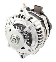 225 Amp Max Amp Alternator for Select 1987-1994 Chevrolet, Pontiac and Other Makes [OEM Wiring, Single V-Groove Pulley, Chrome]