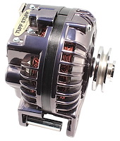 100 Amp Alternator for 1960-1987 Chrysler, Dodge and Plymouth Models [1-Wire, Single V-Groove Pulley, Black Chrome]