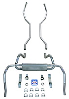 23001 2 in. Exhaust System, Small Block for 1969 Chevy Camaro