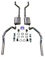 23033 1967-1969 Camaro 2-1/2 in. Exhaust System w/ Small Block w/ Long Style Headers