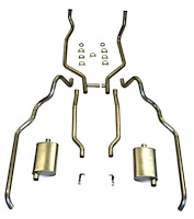 83015 1961-62 Full-Size Ford 2 in. Exhaust System 352 & 390 CID Dual Turbo