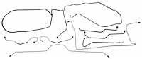 CBL916S 1974 Chevrolet Corvette Full Brake Line Set [Stainless Steel]