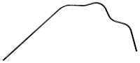DVT407S 1963 Chevrolet Full-Size Distributor Vacuum Line, Stainless Steel