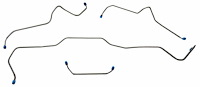 FBL721S 1971-1972 Chevrolet Chevelle Front Brake Line Set [Stainless Steel]