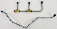 GLK911S 1967 Chevrolet Corvette Gas Lines (Pump-To-Carb), Stainless Steel