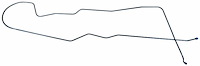 GLL008 1955-1957 Chevrolet Convertible Long Gas Lines (Pump-To-Tank)