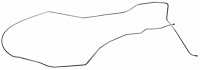 GLL404 1965-1966 Chevrolet Full-Size Long Gas Lines (Pump-To-Tank)