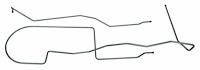 MLG005 1969-1970 Ford Mustang Long Gas Lines, Pump-To-Tank