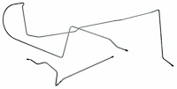 MLG007 1967-1970 Ford Mustang Long Gas Lines, Pump-To-Tank