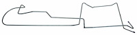 MLG012 1964-66 Ford Mustang Long Gas Line, Pump-To-Tank