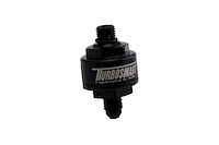 TS-0804-1003 Billet Turbo Oil Feed Filter 44um -4AN To -4AN ORB - Black
