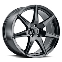Replica GT5 290-5114-35 GB Mustang GT500 Wheel [Size: 20" x 9"] Finish: Gloss Black