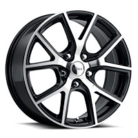 LMI 880-5114-40 GBMF Lumi Wheel [Size: 18" x 8"] Finish: Gloss Black Machined Face