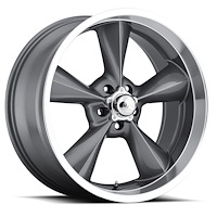 B/G Rod Works OS 770-5475-00 GML Old School Wheel [Size: 17" x 7"] Finish: Gun Metal Mach Lip