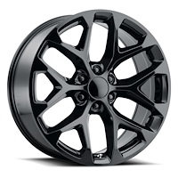 Replica SFO 229-6139-24 GB SNWFL Wheel [Size: 22" x 9"] Finish: Gloss Black