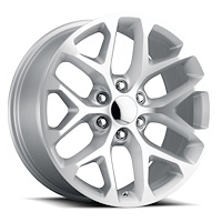 Replica SFO 290-6139-27 SMF SNWFL Wheel [Size: 20" x 9"] Finish: Silver Machined Face