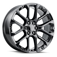 Replica SRV 229-6139-28 GB SRV Wheel [Size: 22" x 9"] Finish: Gloss Black