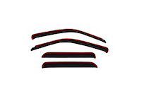 Ventvisor In-Channel Deflector 4 pc. Smoke