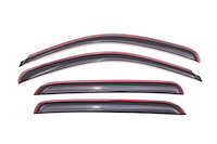 In-Channel Side Window Deflectors 2007-2013 Silverado/Sierra Pickup Crew Cab